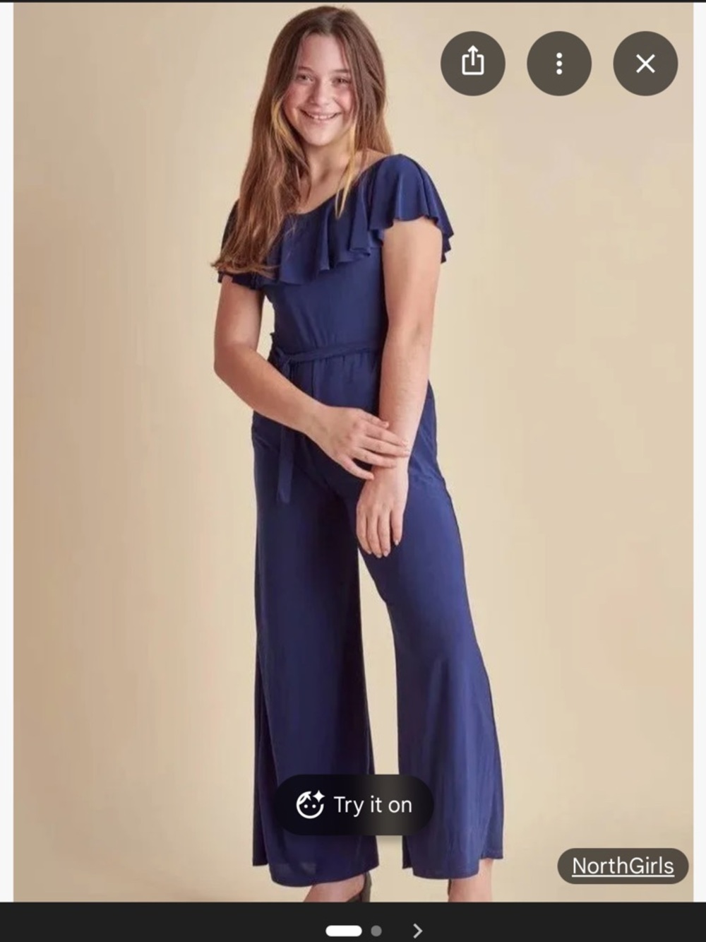 Un Deux Trois Black Flutter Sleeve Jumpsuit